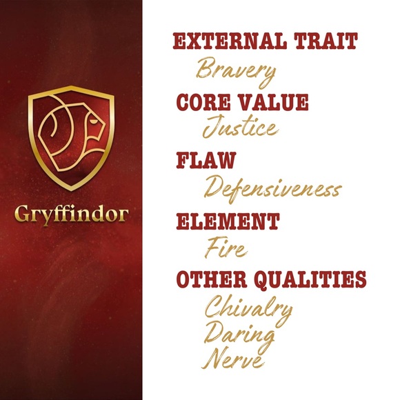 New Handmade Gold-Tone “Gryffindor” (Harry Potter) Necklace and Earrings Set - Picture 8 of 9